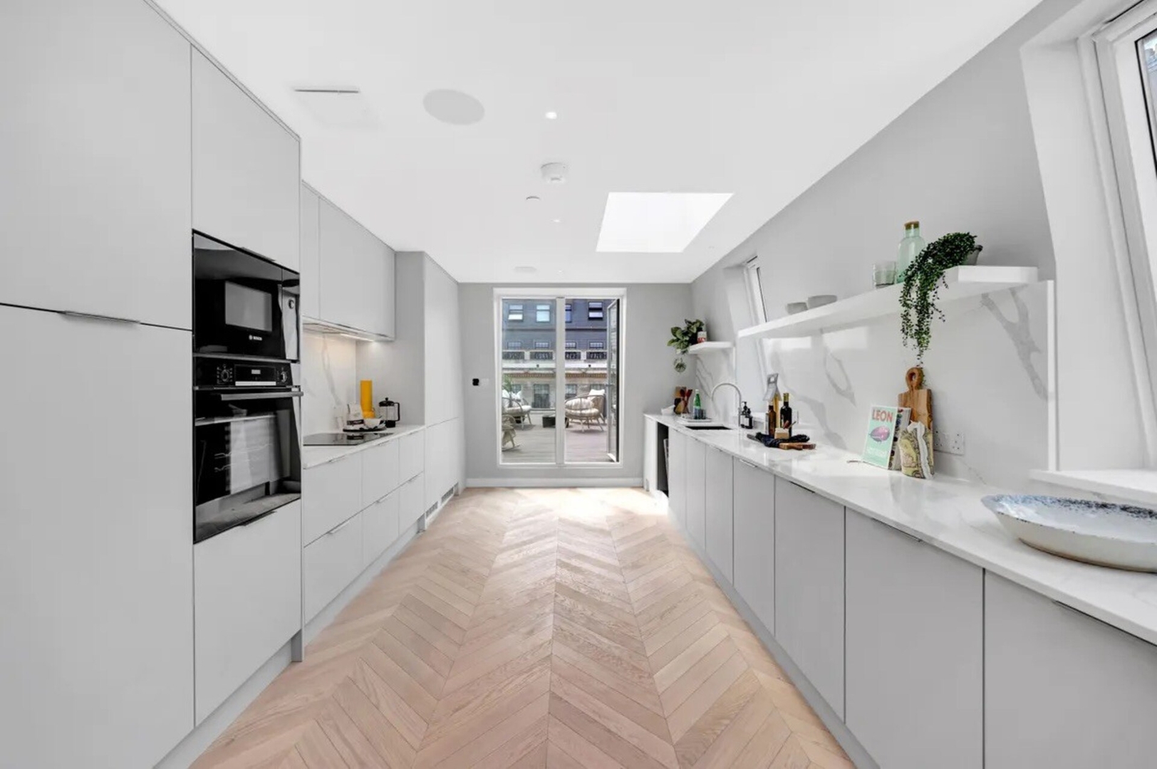 Soak in the Spalike Marble Bath at Plush Penthouse